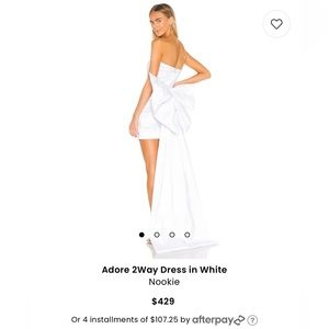 Adore two way dress in white from Nookie